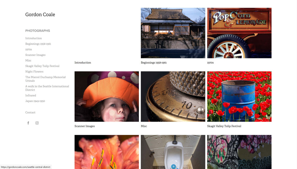 I have an online portfolio.