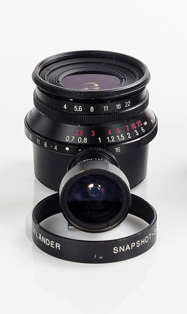 Voigtlander Color Skopar 25/4 Leica Thread Mount with 21/25mm Voigtlander  bright-line viewfinder $425